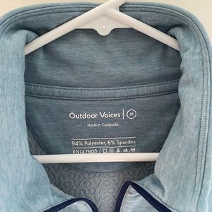 Outdoor Voices pullover half zip sweatshirt